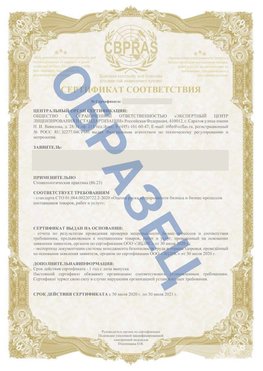 Образец Сертификат СТО 01.064.00220722.2-2020 Сухой Лог Сертификат СТО 01.064.00220722.2-2020 